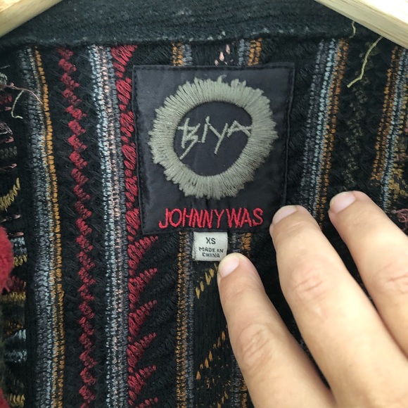 BIYA by Johnny Was Embroidered Zola Pom Pom Kimono Jacket XS (fits sizes 4-8) - Picture 9 of 9